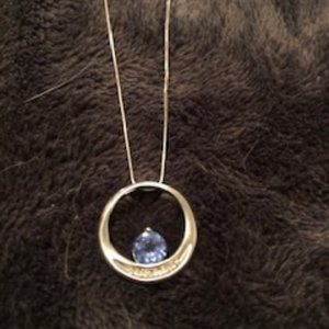 Blue gem pendant